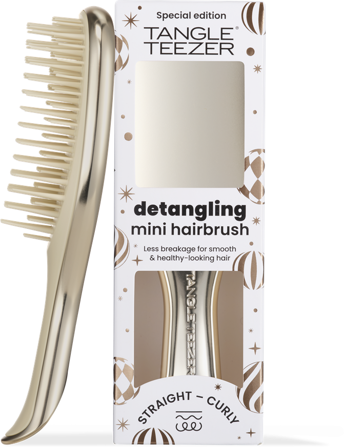 Tangle Teezer Ultimate Detangler Mini Chrome Champagne Gold limitovaná edice kartáč na vlasy 1 ks