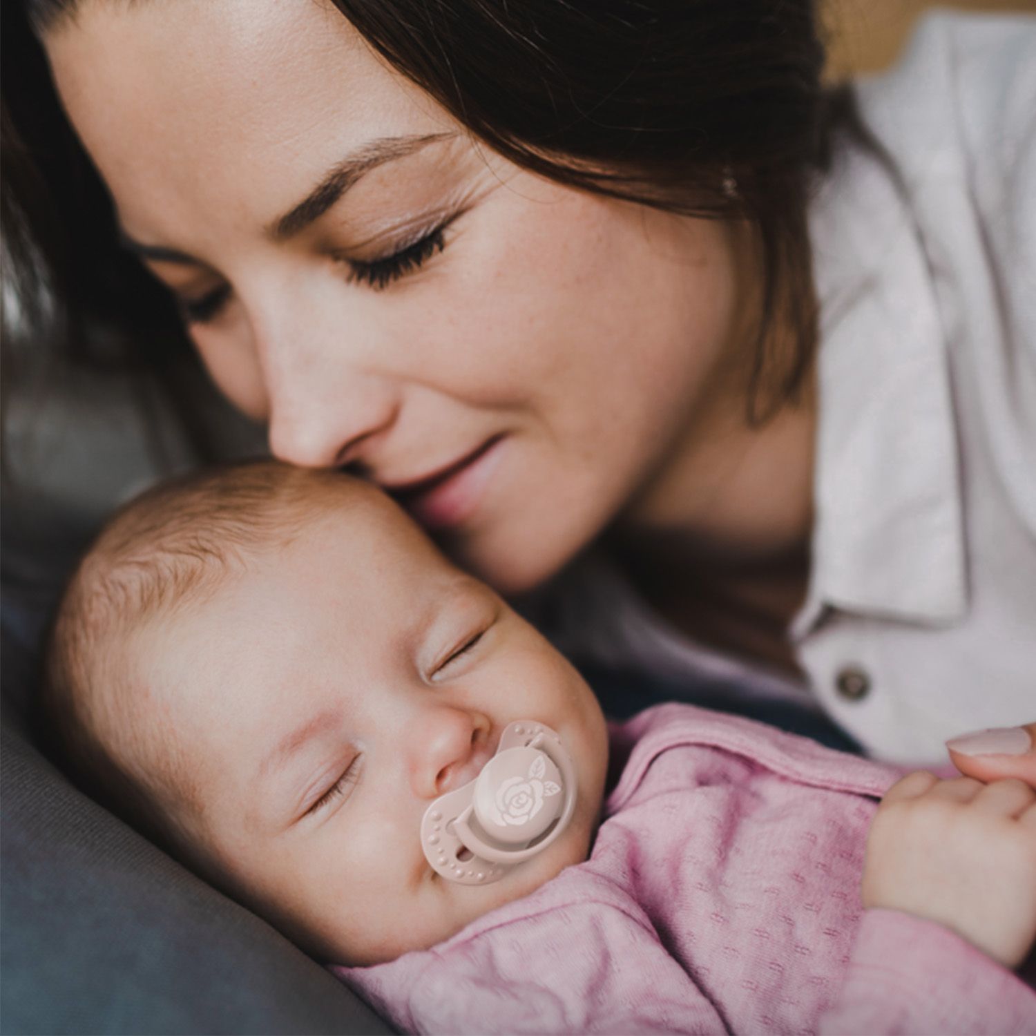 LOVI Dudlík mini Baby shower 0-2m holka 2 ks