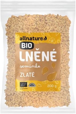 Allnature Lněné semínko BIO zlaté 200 g