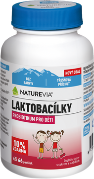 NatureVia Laktobacílky třešňové 66 pastilek