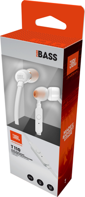 JBL T110 White sluchátka do uší