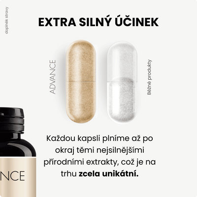 ADVANCE Trimyco 60 kapslí - reishi, cordyceps, hlíva 60 kapslí