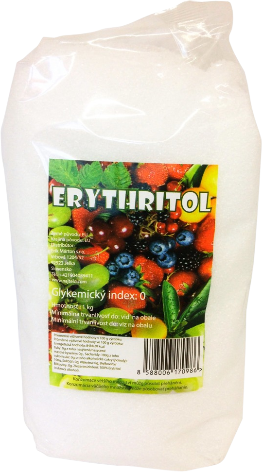 Najtelo Eryhtritol ovocný cukr 1 kg