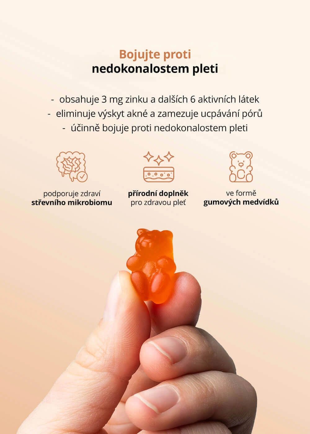Venira Medvídci pro péči o problematickou pleť, pro jasnou a čistou pleť citrusy 60 ks