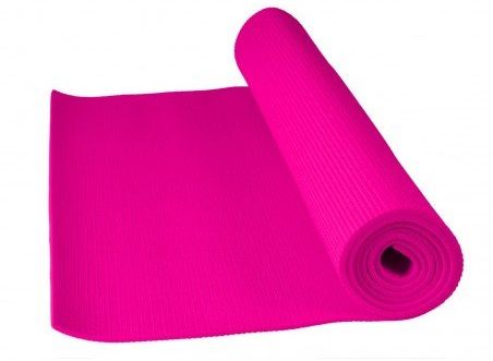 Power System Podložka na jógu FITNESS YOGA MAT PLUS růžová