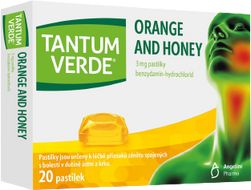 Tantum Verde Orange and Honey 3mg 20 pastilek
