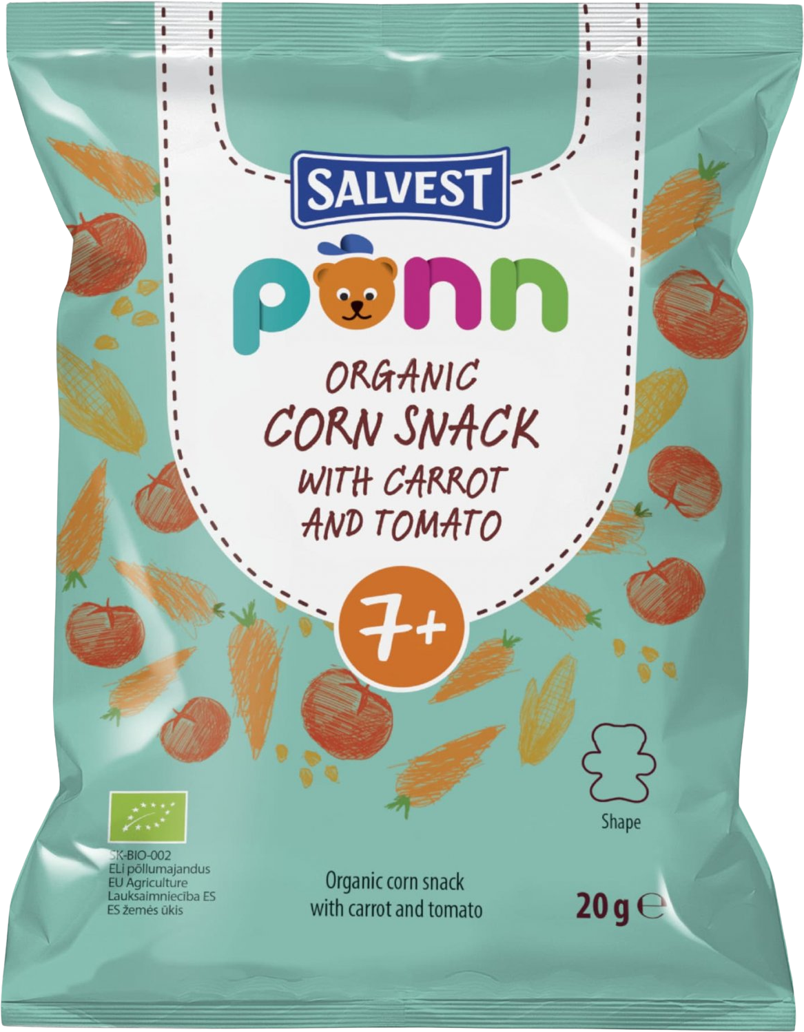 Salvest Põnn BIO Rajčatové křupky 20 g