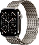 Apple Watch 11 GPS + Cellular 46mm Přírodní titan s přírodním milánským tahem- M/L