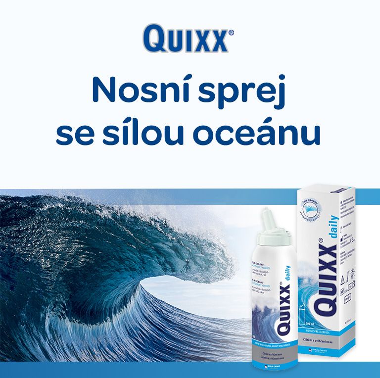 Quixx daily, nosní sprej, mořská voda