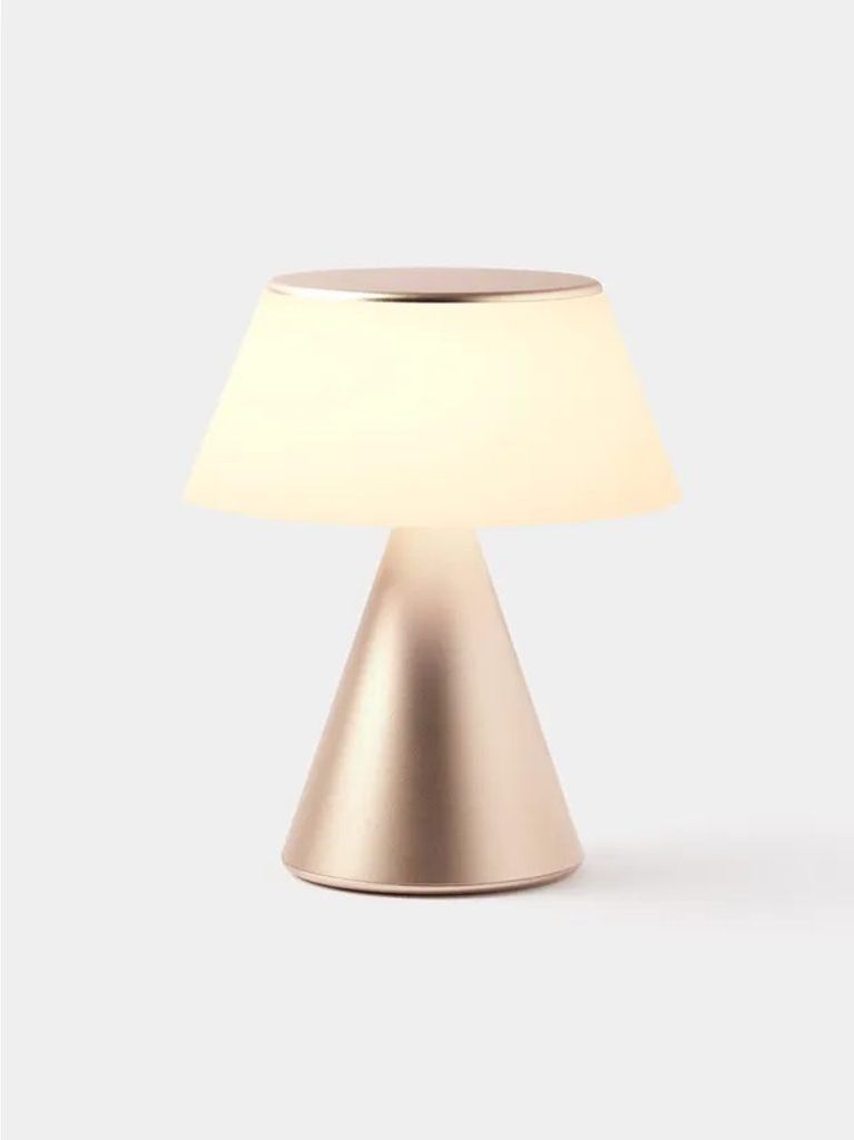 Lexon LH97 - LUMA L, Soft Gold Přenosná LED lampa