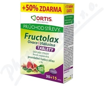 Fructolax Ovoce&Vláknina TABLETY tbl.30+15