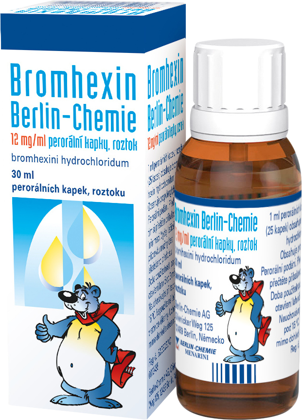 Bromhexin 12 mg, roztok 30 ml