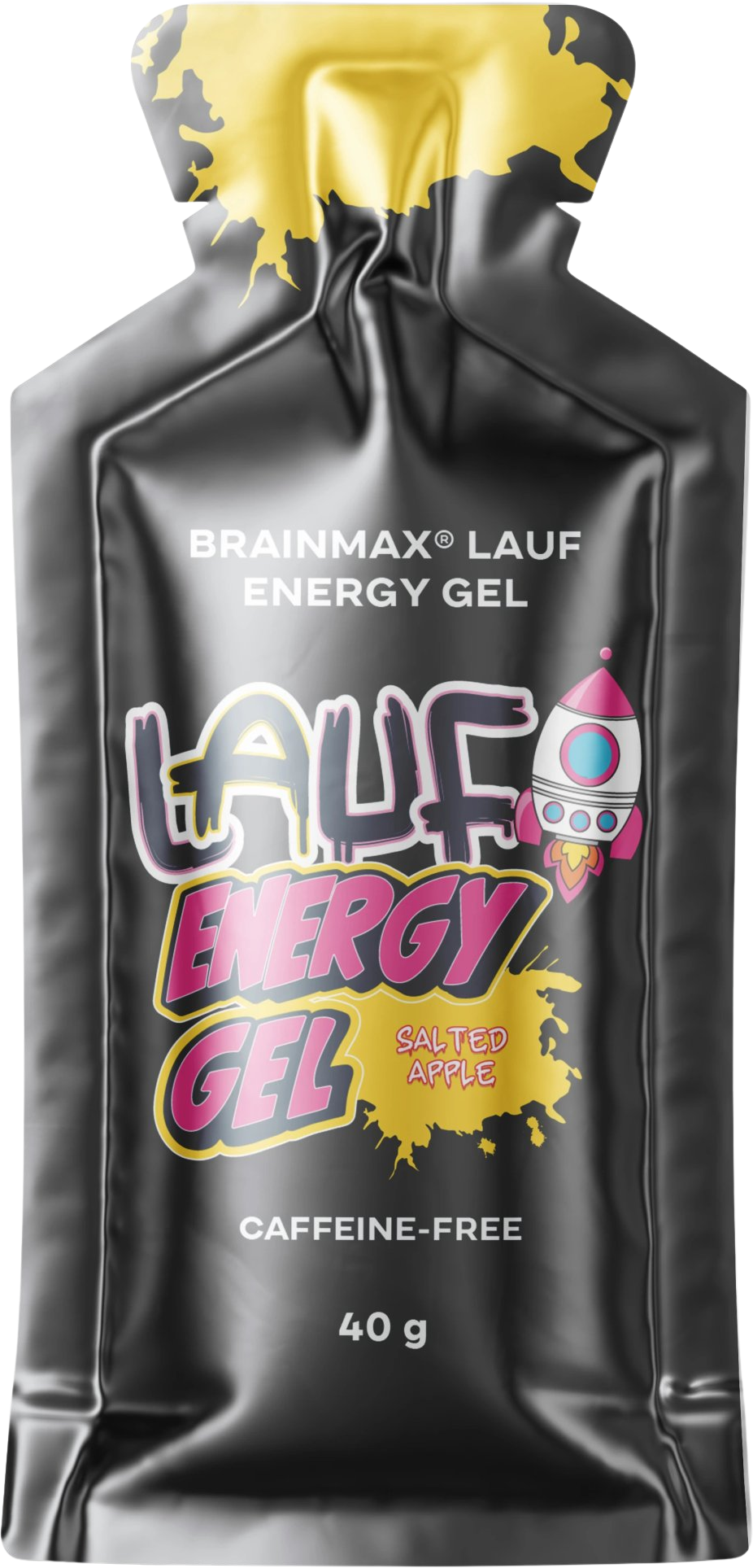 BrainMax LAUF Energy Gel Slané jablko bez kofeinu 12 x 40 g