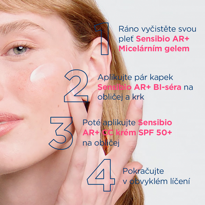 Bioderma Sensibio AR+ CC Tónovaný krém pro citlivou a začervenalou pleť s SPF 50 +, 40 ml