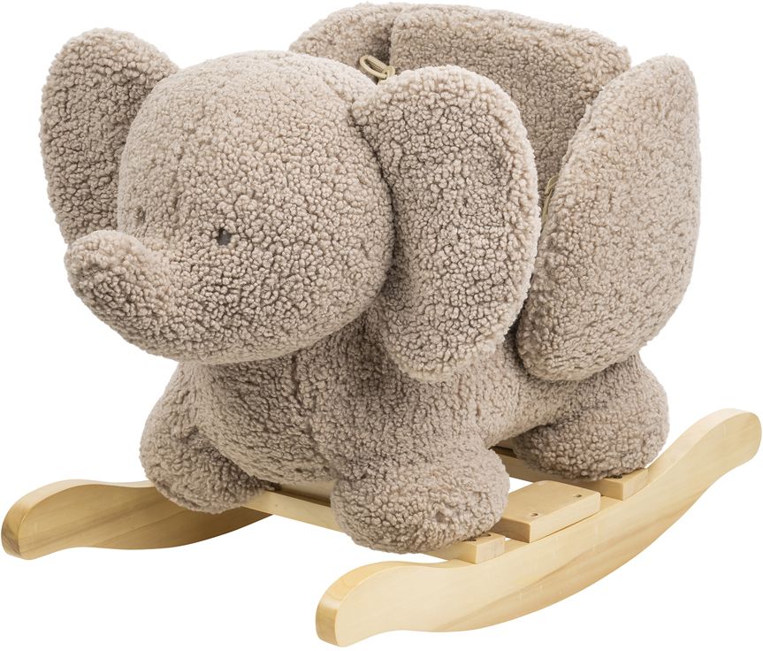 Nattou Houpačka Teddy plyš sloník taupe