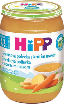 HiPP Polévka BIO Zeleninová s krůtím masem 190 g
