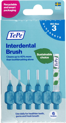 TePe MK Original 0,6 mm modré, krabička 6 ks