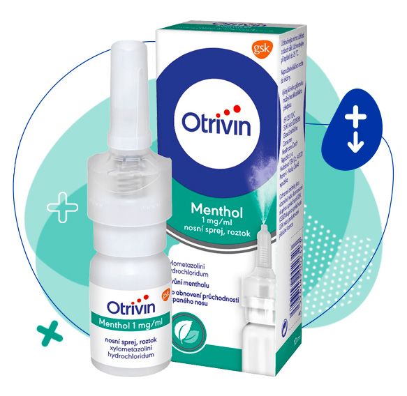 otrivin, kapky a sprej do nosu, rýma, nos