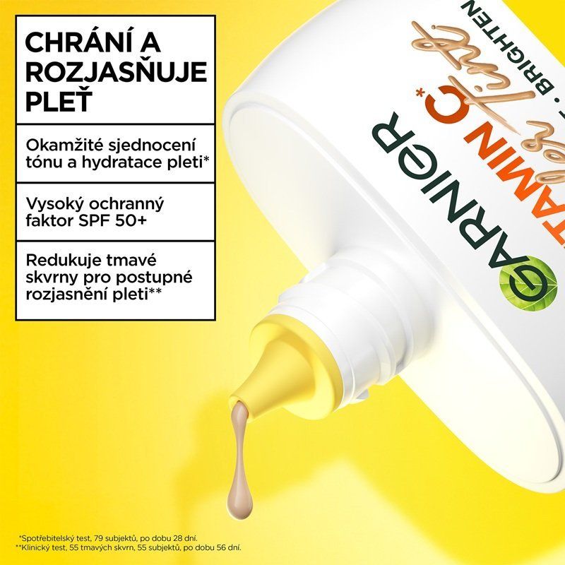 Garnier Vitamin C Wonder Tint SPF 50+, odstín Light 40 ml