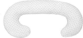Scamp univerzální kojící polštář ve tvaru C Little Heart White Grey
