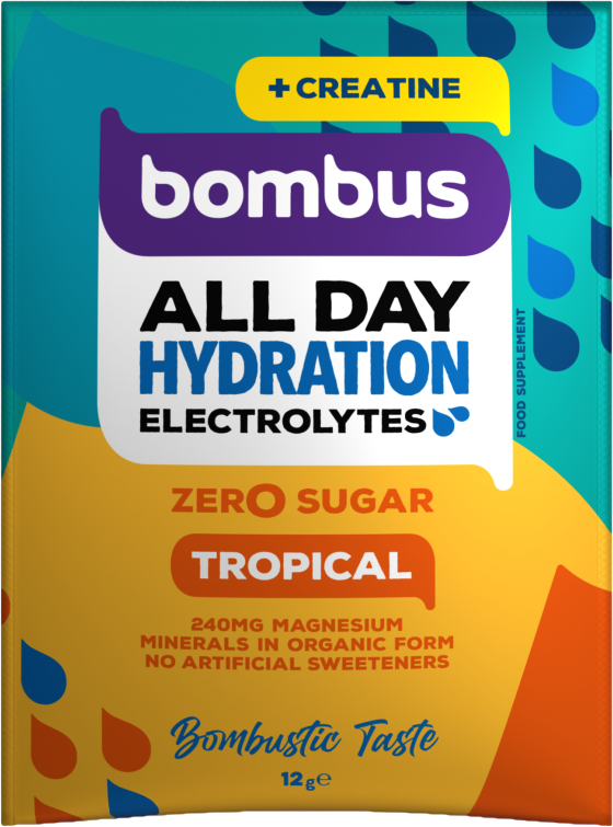 Bombus All day hydration drink 5g creatine Tropical 12 g