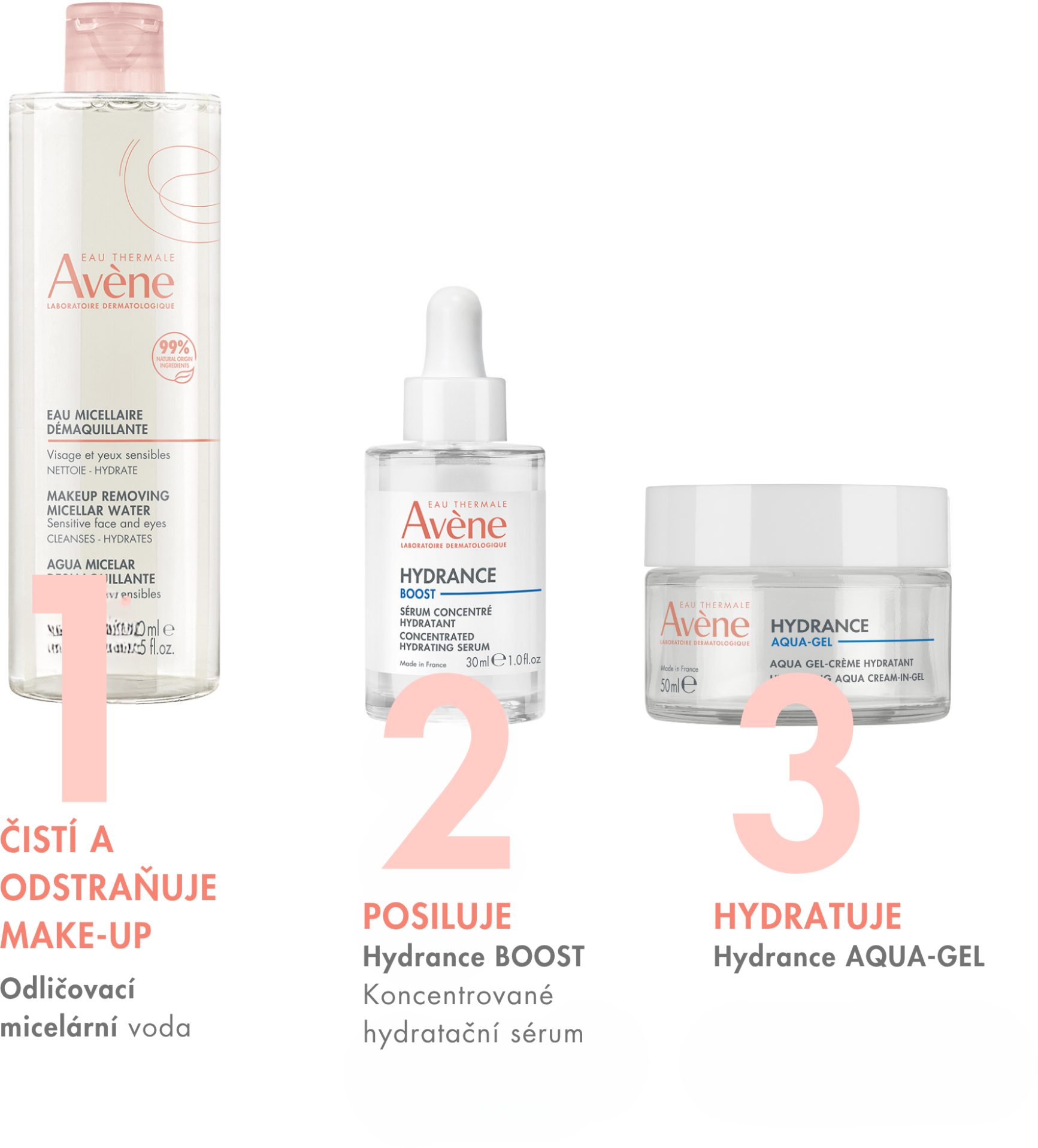 Avène Micelární voda na odlíčení 400 ml