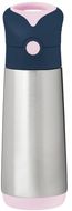 B.box Termoska na pití s brčkem - indigo/růžová 500ml