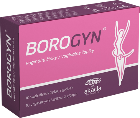 Borogyn vaginální čípky 10 x 2 g