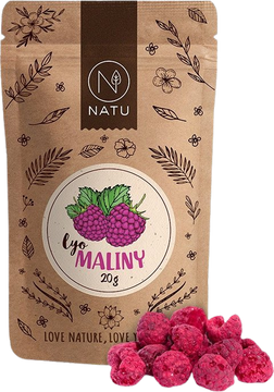 Natu Lyofilizované maliny 20 g