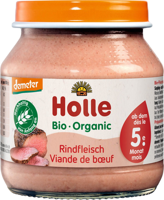 Holle Bio dětská přesnídávka Hovězí maso 125 g