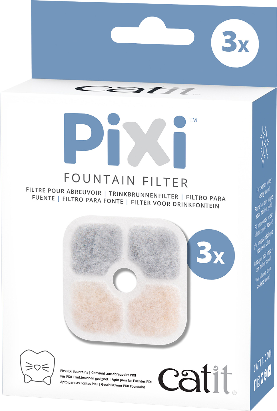 CAT IT Filtr Catit Pixi do fontány 3 ks