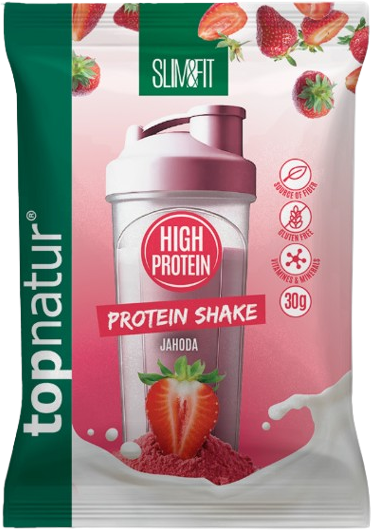 Topnatur SLIM&FIT Protein Shake jahoda 30 g