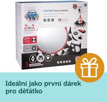 Canpol babies Kontrastní plyšový kolotoč s melodiemi