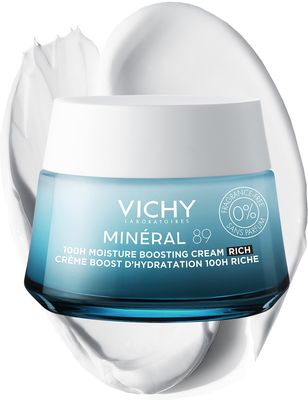 Vichy Mineral 89 100H Krém pro podporu hydratace s výživnou texturou 50 ml