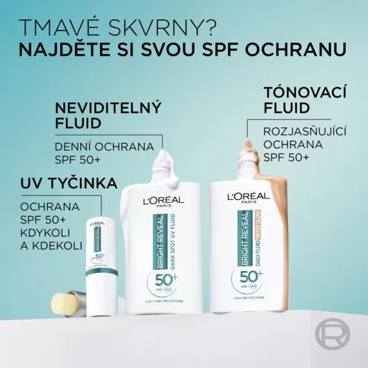 L'Oréal Paris Bright Reveal Daily UV Stick SPF 50+ tyčinka s UV filtrem 9 ml