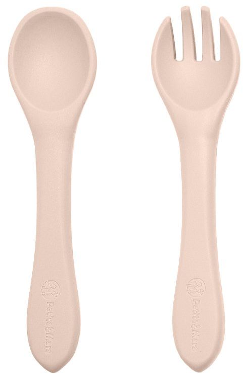 Petite&Mars Set jídelní silikonový TAKE&MATCH Desert Sand 6m+ 3 ks