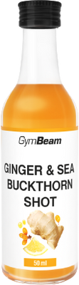 GymBeam Zázvorový shot s rakytníkem 50 ml