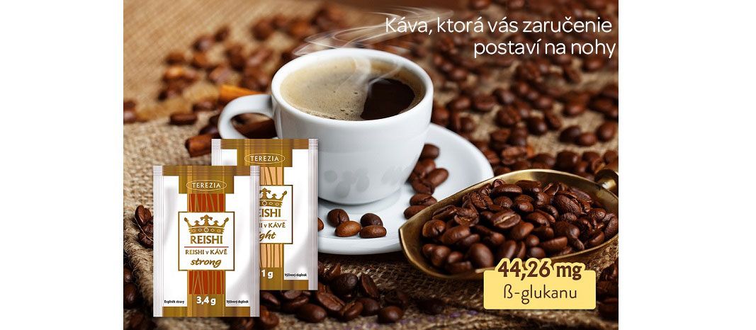 Reishi, Terezia, dárček - Reishi v káve v 2 variantoch