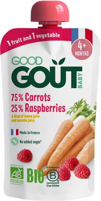 Good Goût BIO Mrkev s malinami 120 g