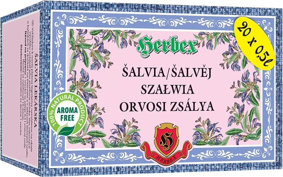 Herbex Šalvěj lékařská sáčky 20 x 3 g