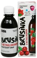 Virde Brusnica s betaglukánom fruktózový sirup 200 ml
