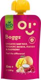 Beggs BIO Dětská rýže s jogurtem, banánem, mangem a malinami 120 g