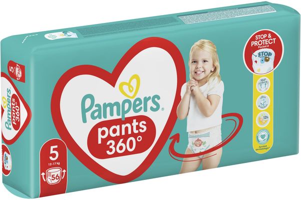 Pampers Active Baby Pants Kalhotkové plenky vel. 5, 12-17 kg, 56 ks