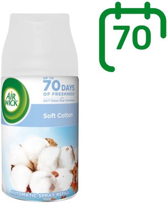 Airwick Náplň do automatického difuzéru Freshmatic Jemná bavlna 250 ml