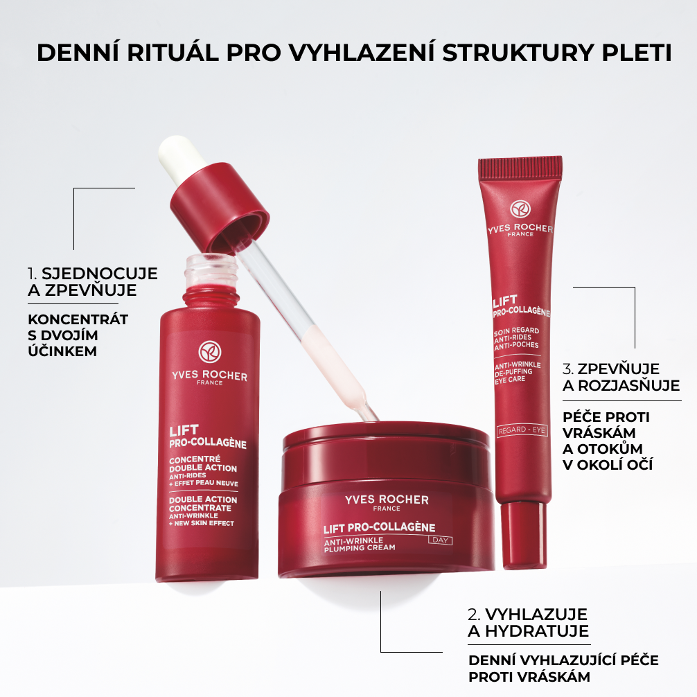 Yves Rocher Lift Pro-Collagène, Koncentrát s dvojím účinkem 30 ml