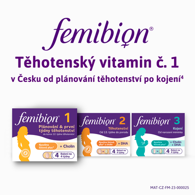 Femibion 1 Plánování a první týdny těhotenství 56 tablet