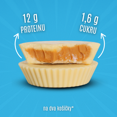 Nutry Nuts Proteinové košíčky - bílá čokoláda s arašídovým máslem 2 x 21 g