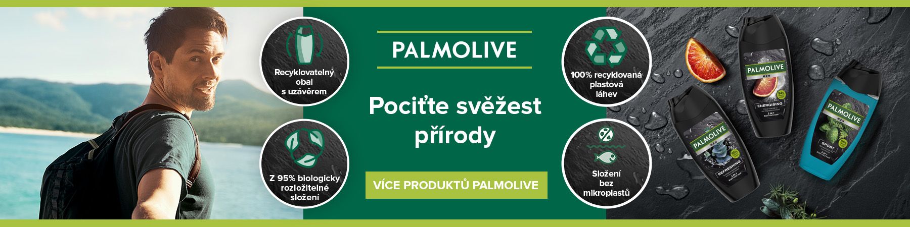 Palmolive Naturals Milk Proteins Sensitive sprchový gel pro citlivou pokožku 250ml