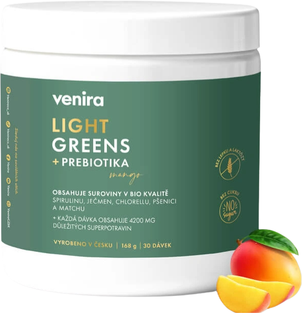 Venira Light greens+prebiotika mango 168 g