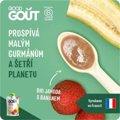 Good Goût BIO Jahoda s banánem 120 g
